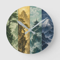 Four Seasons Mountain | Japanische Tintenlandschaf