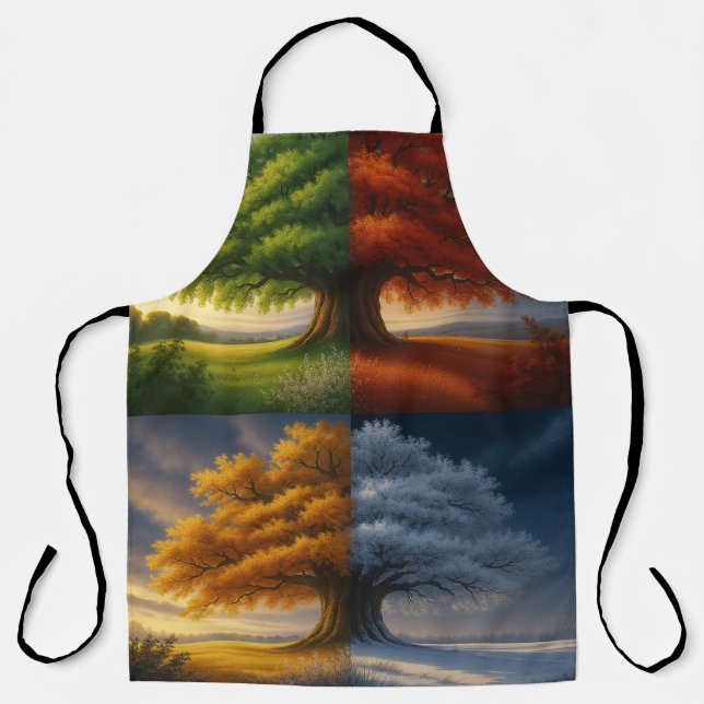 Four Seasons Tree Apron Schürze (Vorderseite)