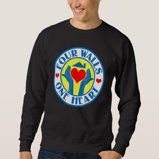 Four Walls One Heart Hand With Heart Tee Inspirati (Vorderseite)