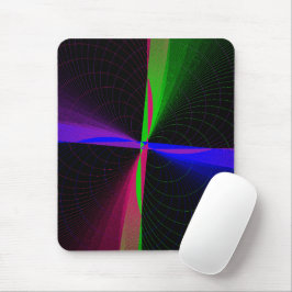 Four-Way Geometric Wave Mouse Pad Mousepad
