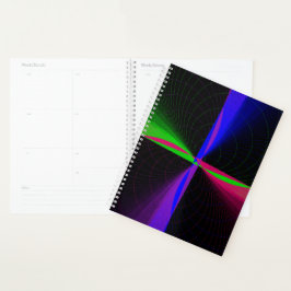 Four-Way Geometric Wave Spiral Planner Planer