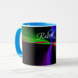 Four-Way Wave Geometric Coffee Mug Tasse