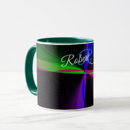 Four-Way Wave Geometric Coffee Mug Tasse