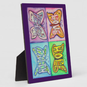 Four Word Butterfly Flügel Kunstmalerei Geschenk P Fotoplatte