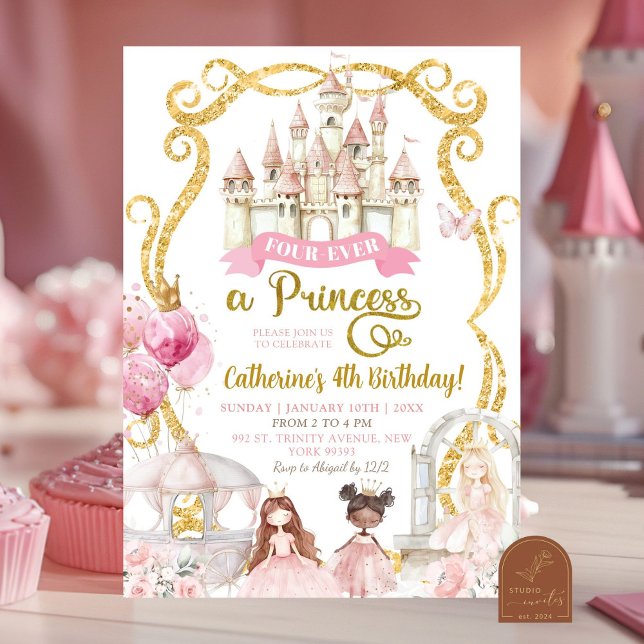 Fourever a Princess Birthday Einladung (Von Creator hochgeladen)
