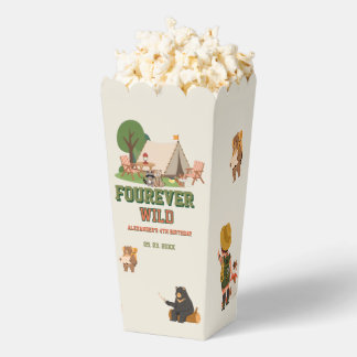 Fourever wilde Camper Safari Wald 4. Geburtstag Geschenkschachtel