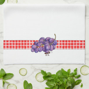 Fourmis et raisins - serviette de cuisine
