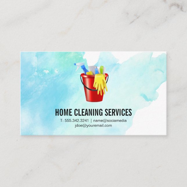 Fournitures | Carte de visite des services de nett (Devant)