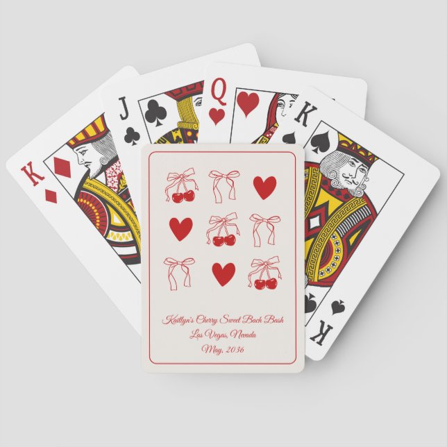 Fournitures de cartes à jouer pour la fête de bach (dos)