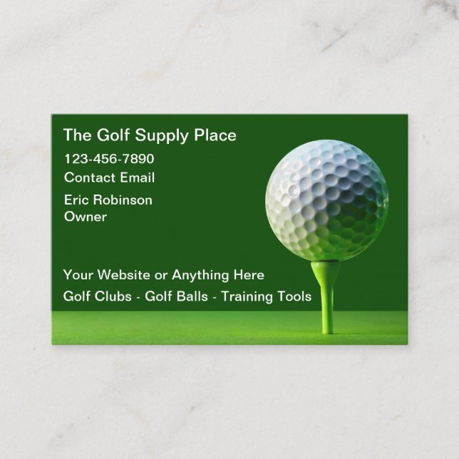 Fournitures d'or Cartes de visite simples (Devant)