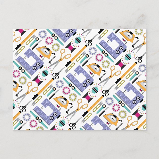 Fournitures et outils de couture modernes Carte po (Devant)