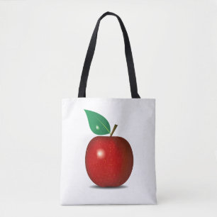 Fourre-tout d'Apple saine et fraîche / Sac d'achat
