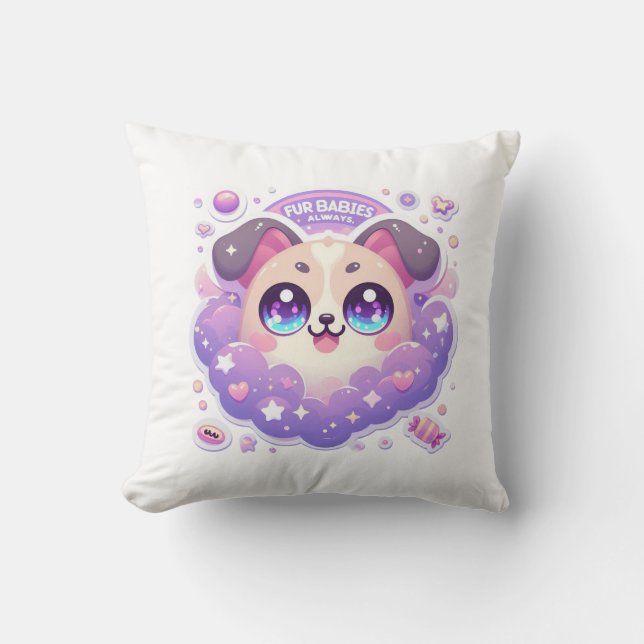 Fourrure Bébé Toujours mignon Chiot Jeu Oreiller (Recto)