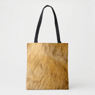 fourrure de lion faux sur tout le sac fourre-tout 