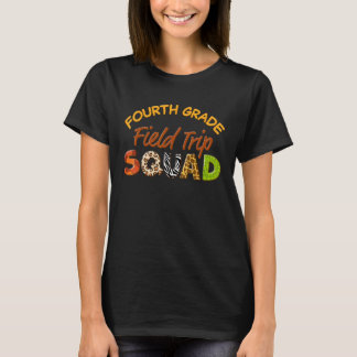 Fourth Grade Students School Zoo Field Trip Squad  T-Shirt