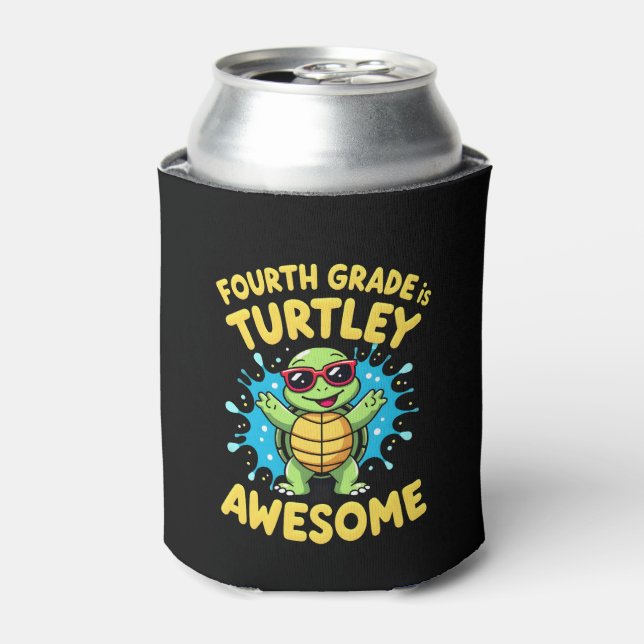 Fourth Grade Turtle-y Awesome First Day of Fourth  Dosenkühler (Kanne Vorderseite)