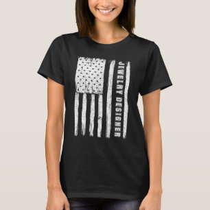 Fourth of July für Männer American Flag Schmuck de T-Shirt