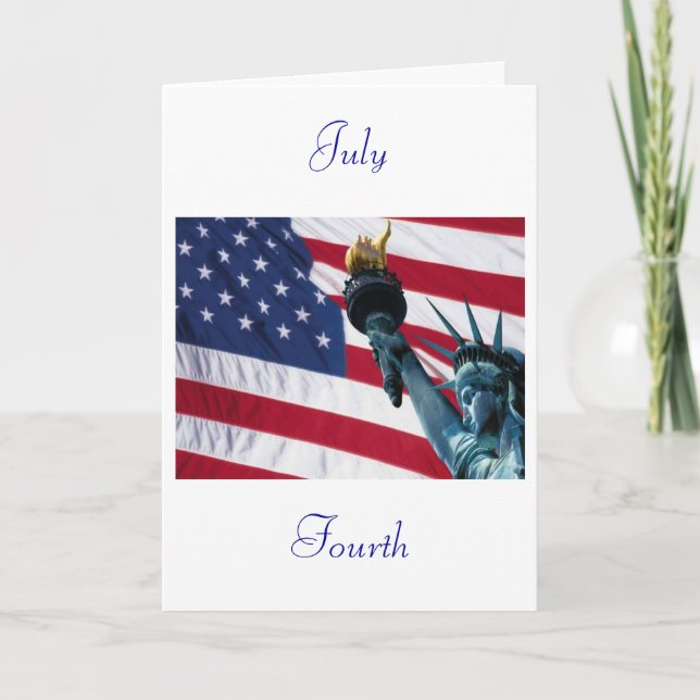 Fourth of July Karte (Vorderseite)