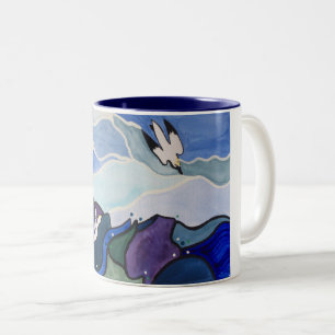 Fous de Bassan de plongée peignant la tasse