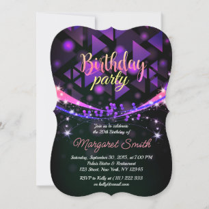 Fous Faisons la fête ! Invitation d'anniversaire D