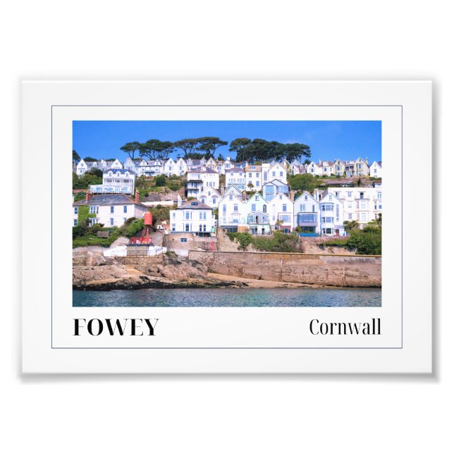 Fowey, Cornwall Fotodruck (Vorne)