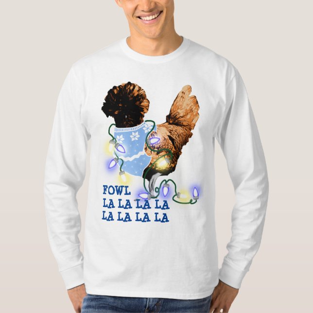 Fowl la la la Golden Laced Polnisch T-Shirt (Vorderseite)