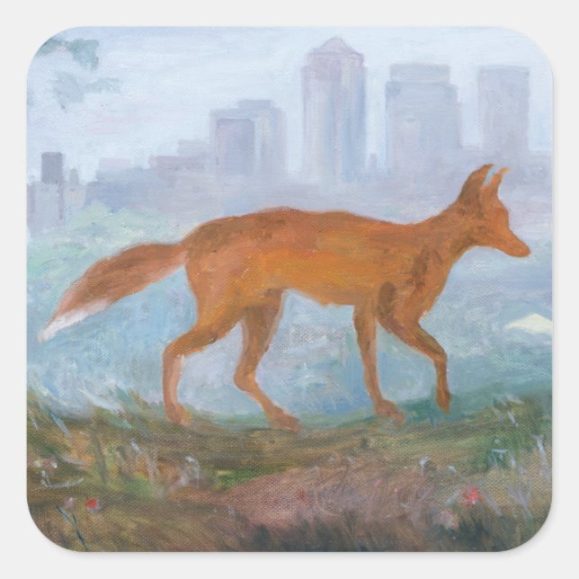 Fox 2006 quadratischer aufkleber (Vorderseite)