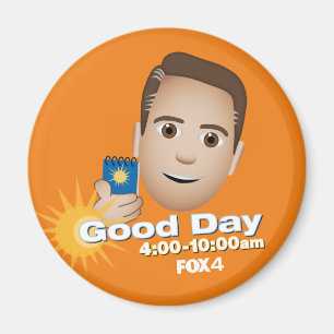 FOX 4 Good Day Emoji Brandon Kühlschrank Magnet