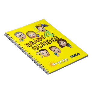 FOX 4 Good Day Emoji Spiral Notebook Notizblock