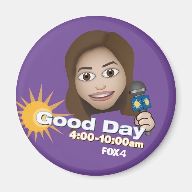 FOX 4 Guten Tag Emoji Hanna Kühlschrank Magnet (Vorne)