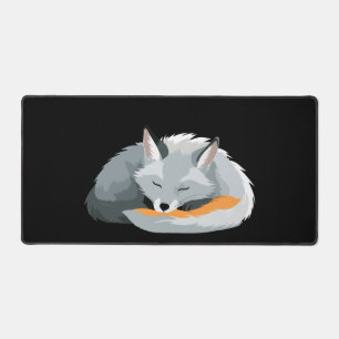 Fox Adorable Süße Tier Schlafen Entspannung Ruhe Schreibtischunterlage
