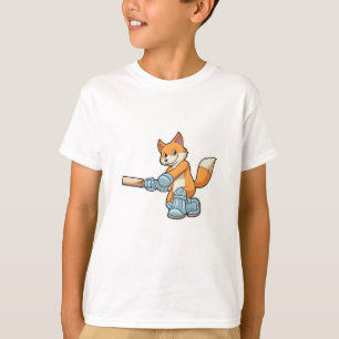 Fox als Batsman mit Cricket Flex T-Shirt