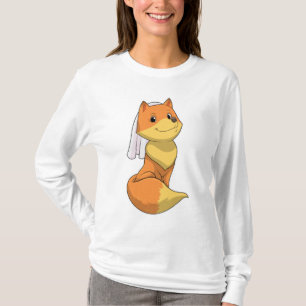 Fox als Bride mit Veil T-Shirt