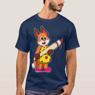Fox als Maler mit Pinsel T-Shirt