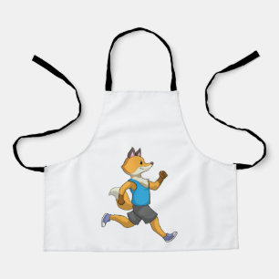 Fox als Runner beim Laufen Schürze