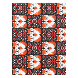 Fox and Nature Nordic Folk Art Tischdecke