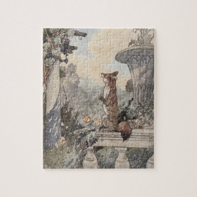 Fox and the Grapes Aesop (Vertikal)