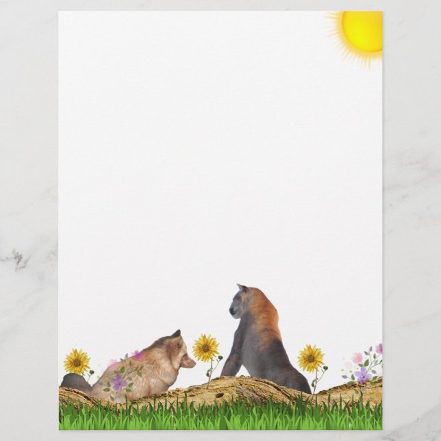 Fox and Vigilant Cougar Stationery (Vorderseite)