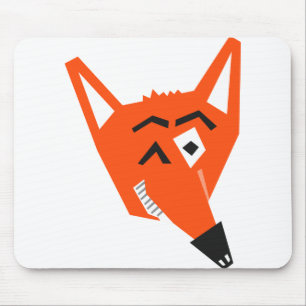 Fox Animal Cartoon Cunning Devious Evil Eye Mousepad