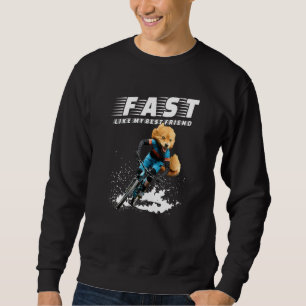Fox Animal Dog Bicycle Graphic und mehr Sweatshirt