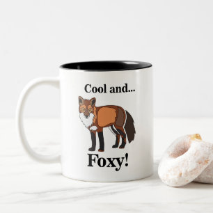 Fox Animal Wildlife Foxy Zweifarbige Tasse