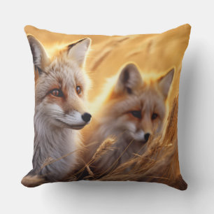 Fox Animal Wildlife Wilder Wilder Maler Kissen