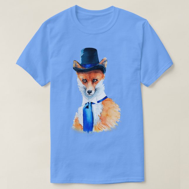 Fox-Aquarell T-Shirt (Design vorne)
