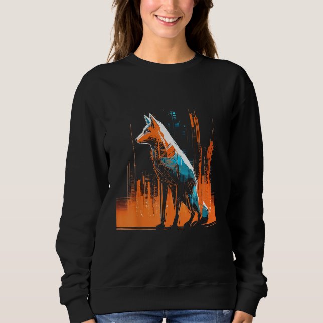 Fox Artwork  City Animal  Animal Fox Sweatshirt (Vorderseite)