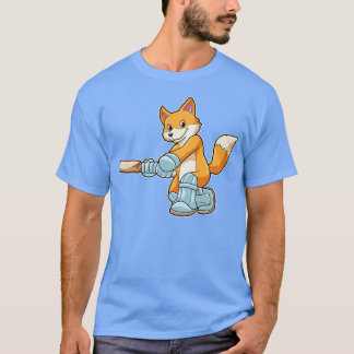 Fox as Batsman with Cricket Flex 2 T-Shirt