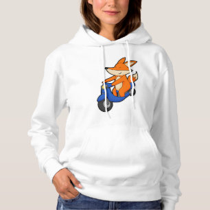 Fox as Biker with Scooter Hoodie