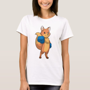 Fox as Boxer mit Boxhandschuhen T-Shirt