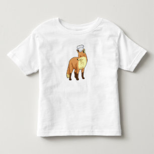 Fox as Cook mit Koch Hut Kleinkind T-shirt