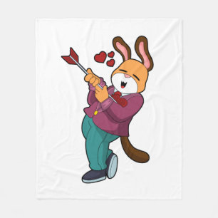 Fox as Groom mit Anzug Fleecedecke