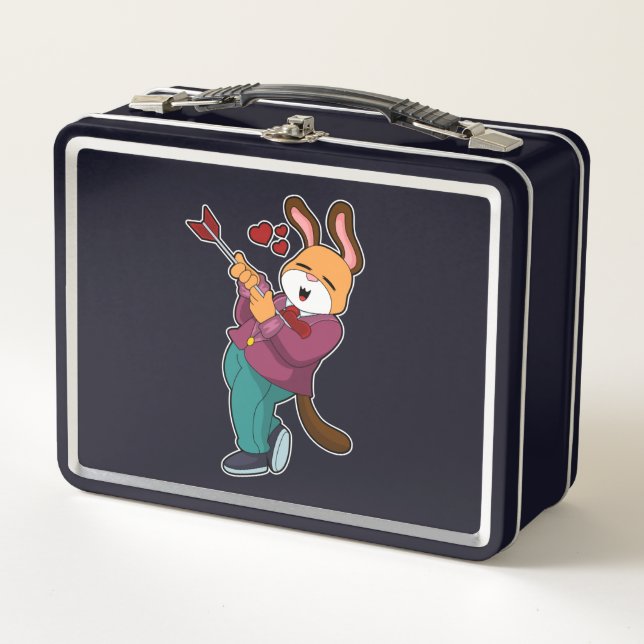 Fox as Groom mit Anzug Metall Brotdose (Vorderseite)